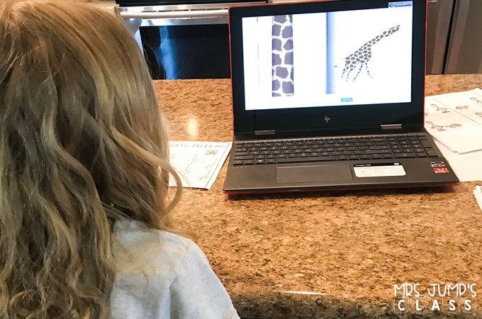 Digital learning reading lesson plans that work great for distance learning. This unit features the story, Giraffe Problems by Jory John. Reading response and nonfiction activities, too!