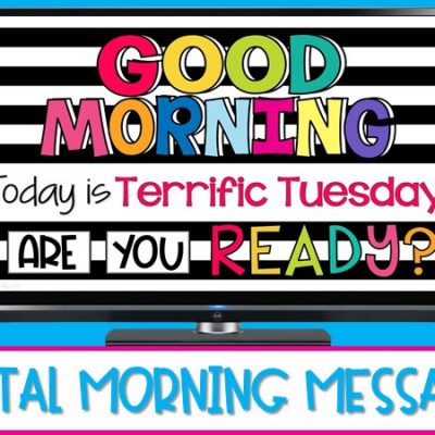 Digital Morning Messages for Pre-K, Kindergarten, & First Grade