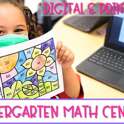 Math Centers for Kindergarten to Practice Numbers to 100