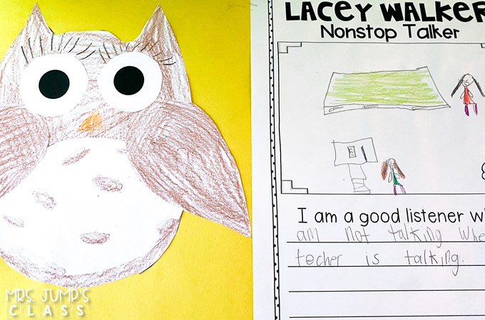 Lacey Walker Nonstop Talker Writing Craftivity