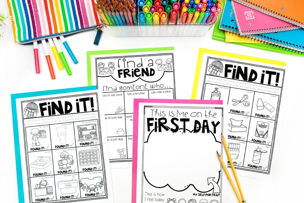 A variety of scavenger hunt printables