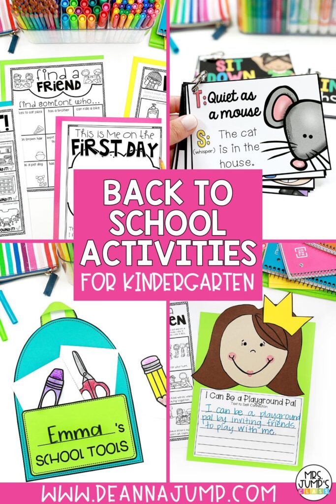 Back to School Activities for Kindergarten