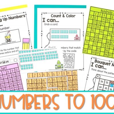 Math Centers for Numbers to 100