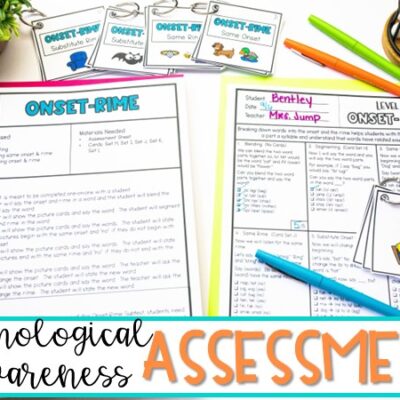 Phonological Awareness Assessments