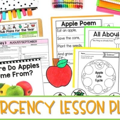 Creating Emergency Lesson Plans for the Whole Year