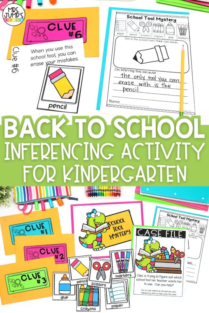 Back to School Inferencing Activity for Kindergarten