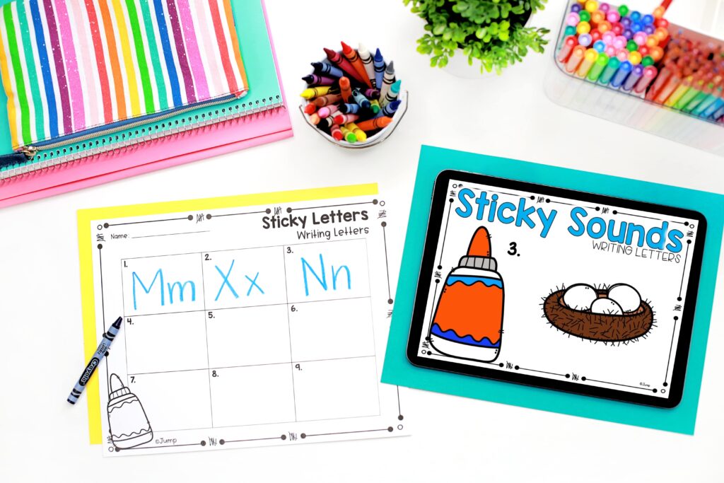 A letter writing activity for beginning sounds