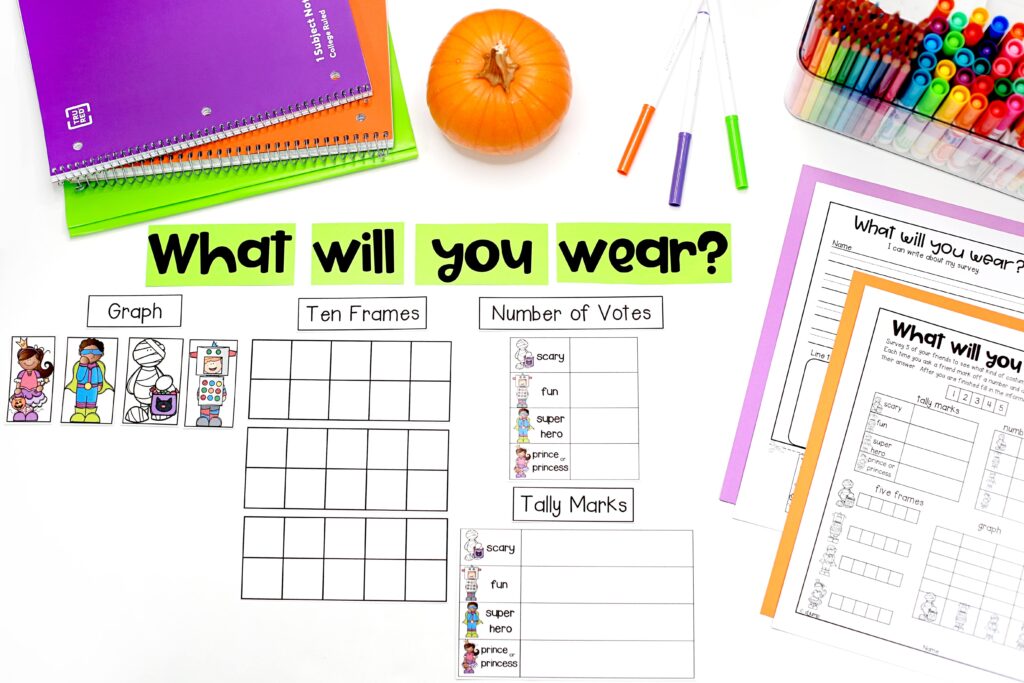 A costume vote and graphing activity