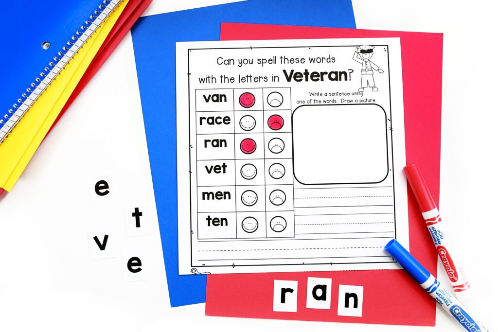 A word building activity worksheet
