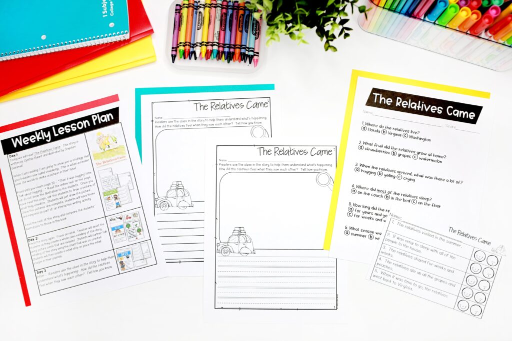 Comprehension questions and an inference worksheet