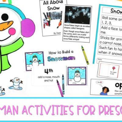 Snowman Activities for Preschool