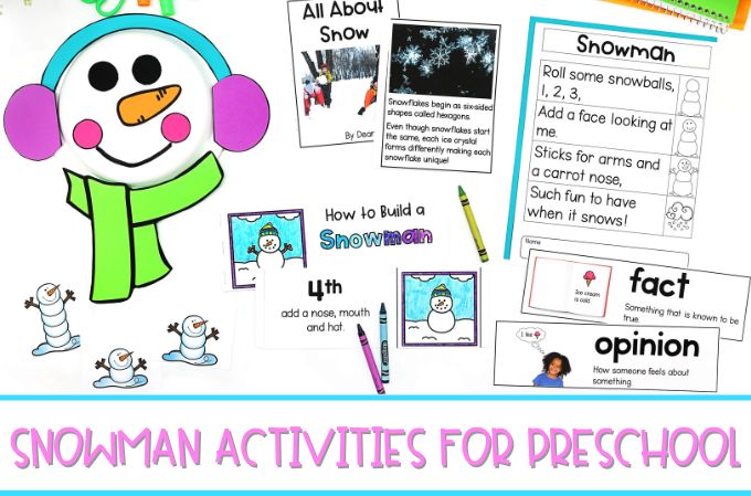 Snowman Activities for Preschool