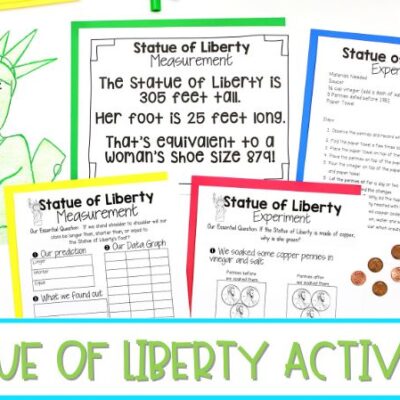 Statue of Liberty Activities for Kindergarten