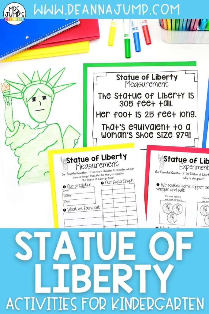 Statue of Liberty activities for kindergarten