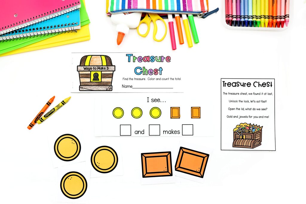 Treasure chest math activity