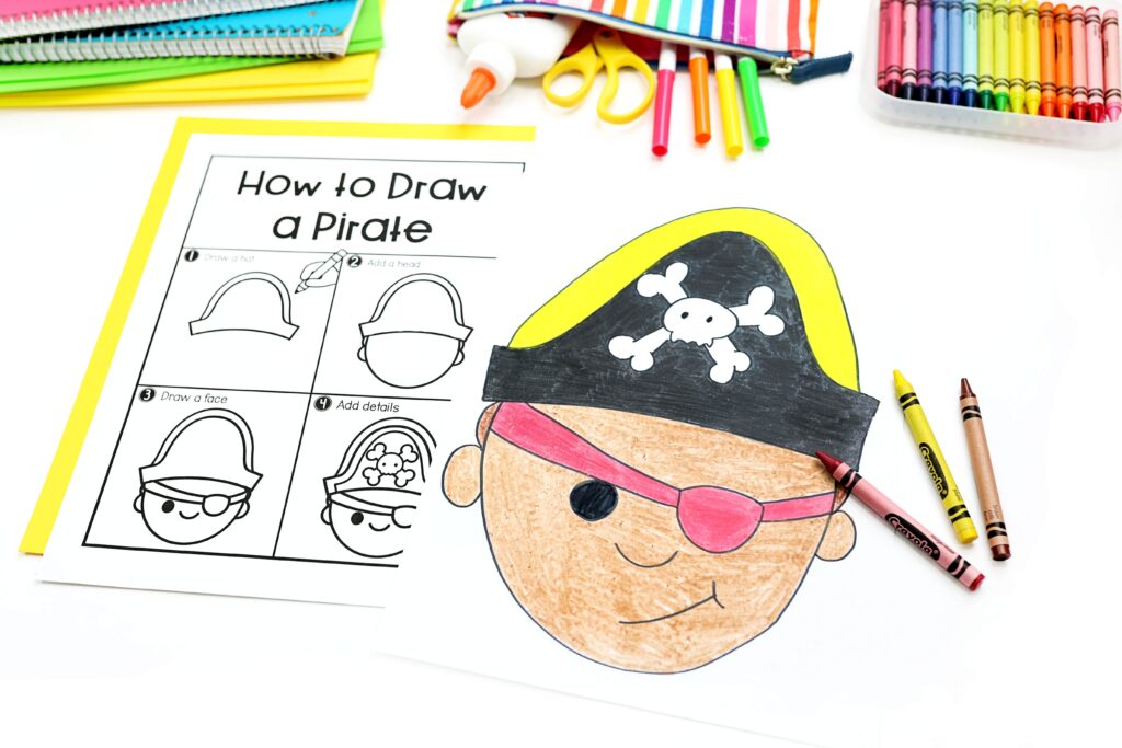 Pirate directed drawing activity