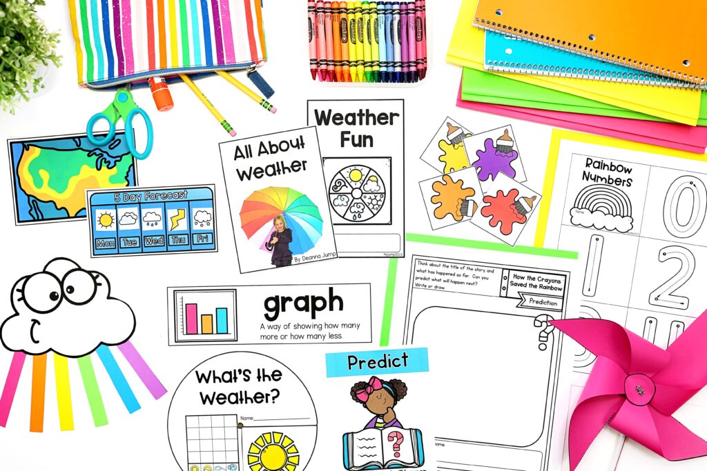 A variety of rainbow activities