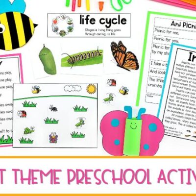 Insect Theme Preschool Activities