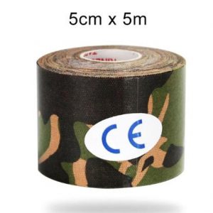 Камуфляжний водостійкий тейп 5см на 5м з логотипом CE.