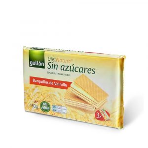 Ванільні вафлі Gullón Diet Nature без цукру з клітковиною — корисний перекус для діабетиків і прихильників здорового харчування