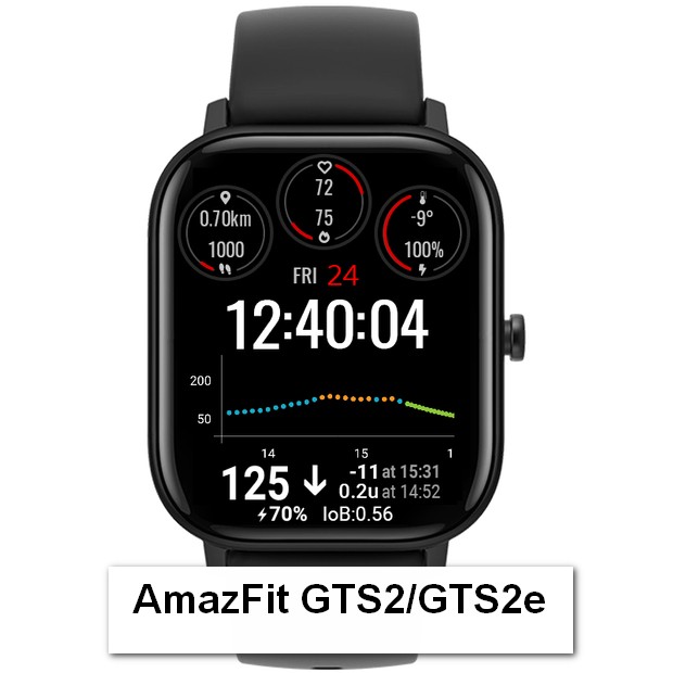 Розумний годинник AmazFit GTS2/GTS2e з дисплеєм та фітнес-індикаторами.