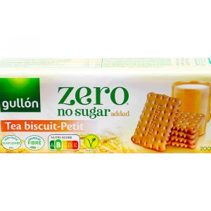Печиво GULLON ZERO без цукру з чаєм, 200г, чайне печиво з імбиром та лимоном.