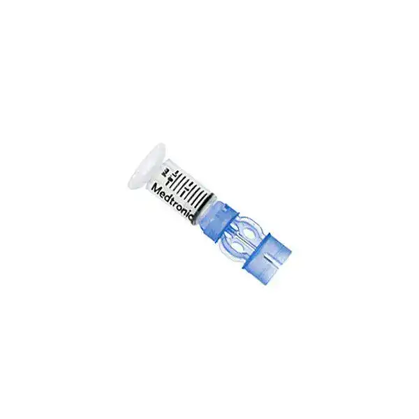 Резервуар для інсуліну Paradigm Medtronic 1.8ml на білому фоні.