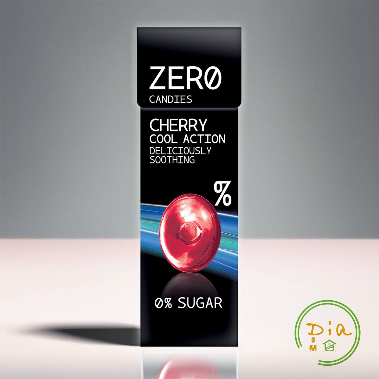 Льодяник з вишнею, без цукру, Cool Action, Cherry, ZERO Candies, 0% цукру, делікатно заспокійлив.