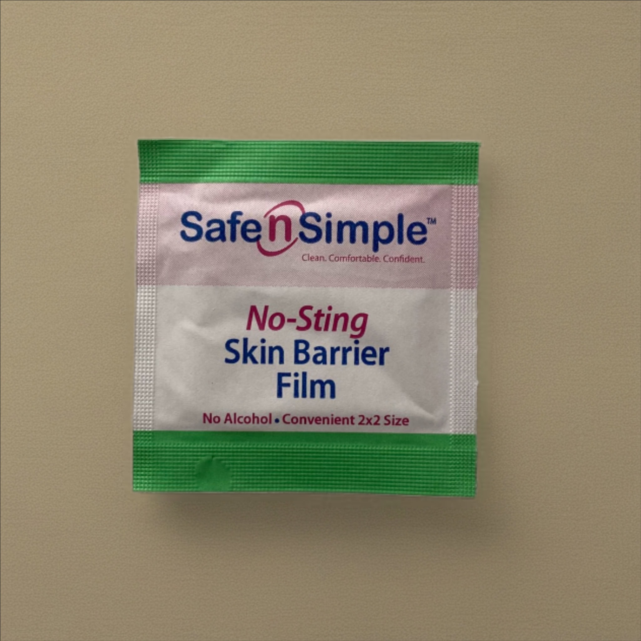 Серветка Safe n Simple No-Sting Skin Barrier Film — безспиртова захисна плівка для шкіри під сенсори та інсулінові помпи.