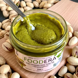 Фісташкова паста FOODERA з морською сіллю — натуральна паста у банці