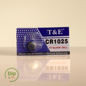 Батарейка T&E CR1025 3V Silver Cell у фірмовій упаковці, підходить для трансмітера Sibionics 2 (split).