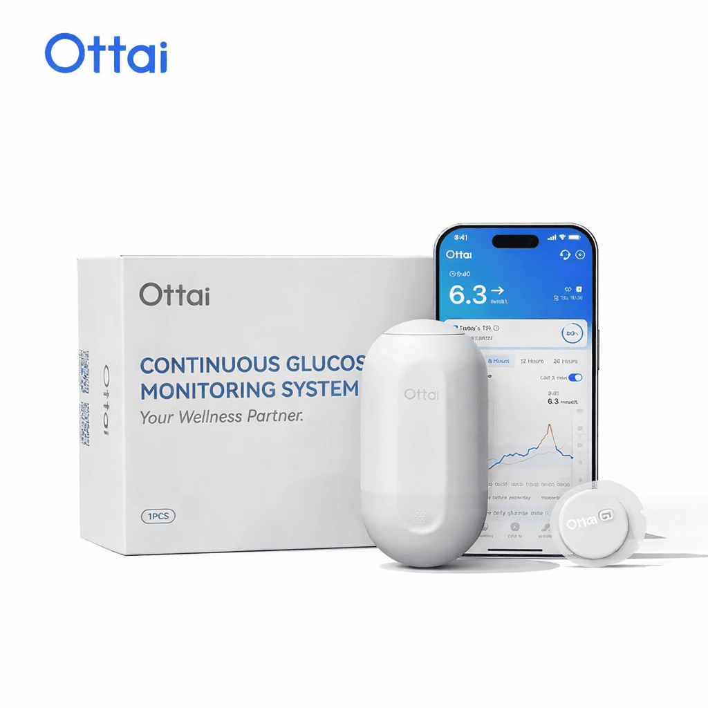 Ottai CGM сенсор безперервного моніторингу глюкози на 15 днів для Android та iPhone