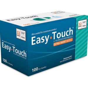 Коробка інсулінових голок EasyTouch 32G, 4 мм