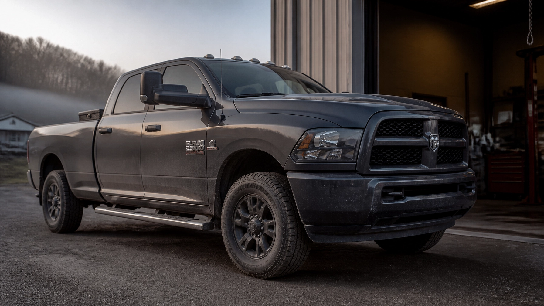 Ram 1500 truck at Dirty D’s Performance workshop, ready for tuning and upgrades.