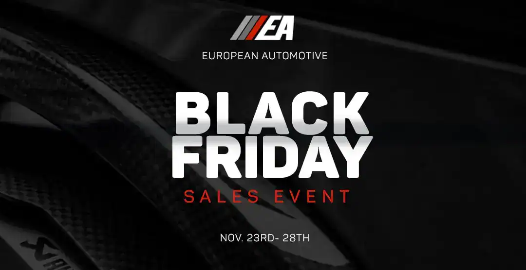 European Automotive Black Friday sale event banner with dates November 23-28.