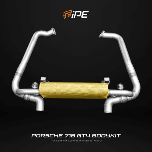 Porsche 718 Cayman - Boxster 2.5T (982) With 718 GT4 Bodykit Exhaust System (1)