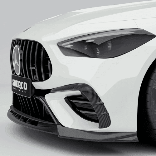 SOOQOO MERCEDES-AMG CLE 53 C236 Front Bumper Inserts In Prepreg Carbon Fiber (1)