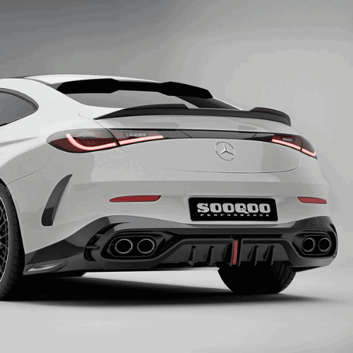 SOOQOO MERCEDES-AMG CLE 53 C236 Rear Diffuser In Prepreg Carbon Fiber (1)