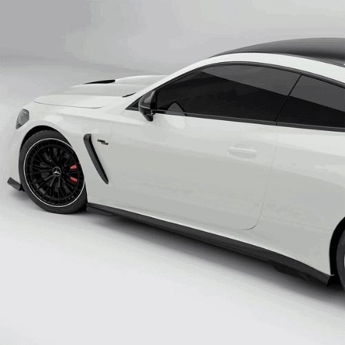 SOOQOO MERCEDES-AMG CLE 53 C236 Side Skirt In Prepreg Carbon Fiber (1)