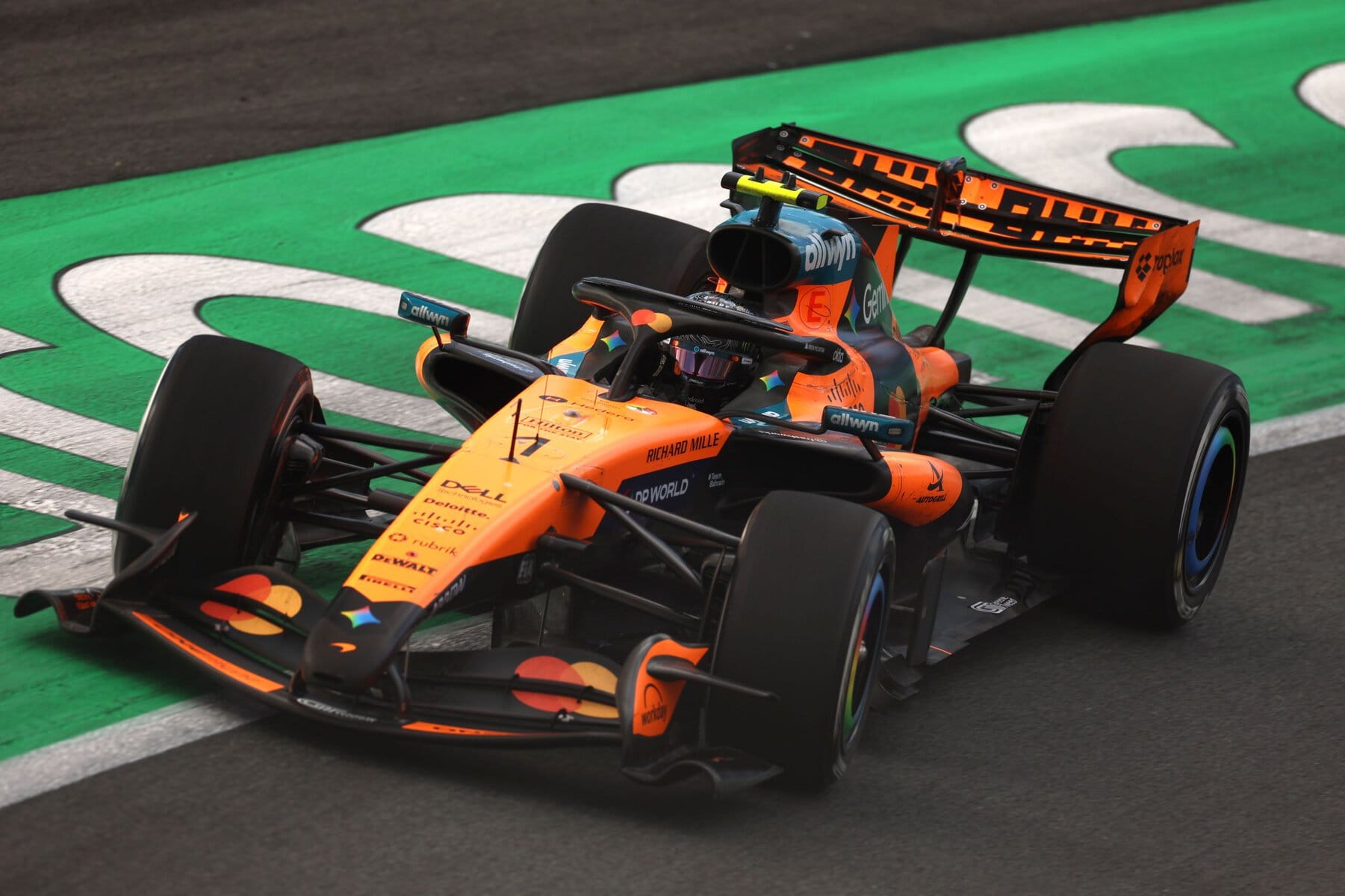 Lando Norris driving the McLaren MCL40 at the 2026 Dutch Grand Prix