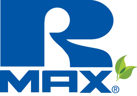 R Max logo featuring the brand name with a stylized "R" and a green leaf element symbolizing growth and sustainability.
