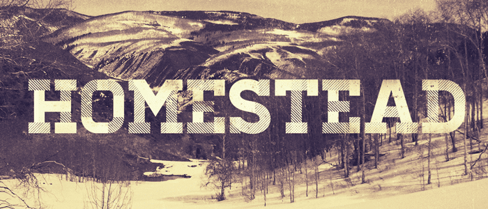 Homestead - great free headline fonts