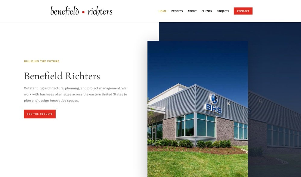 Benefield Richters Website Design