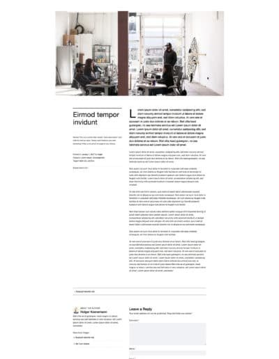 Core premium child theme blog page