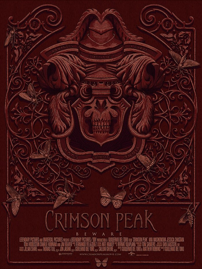 crimson linework - Brilliant Poster Designs