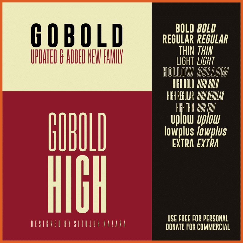 Gobold - Excellent Headline fonts