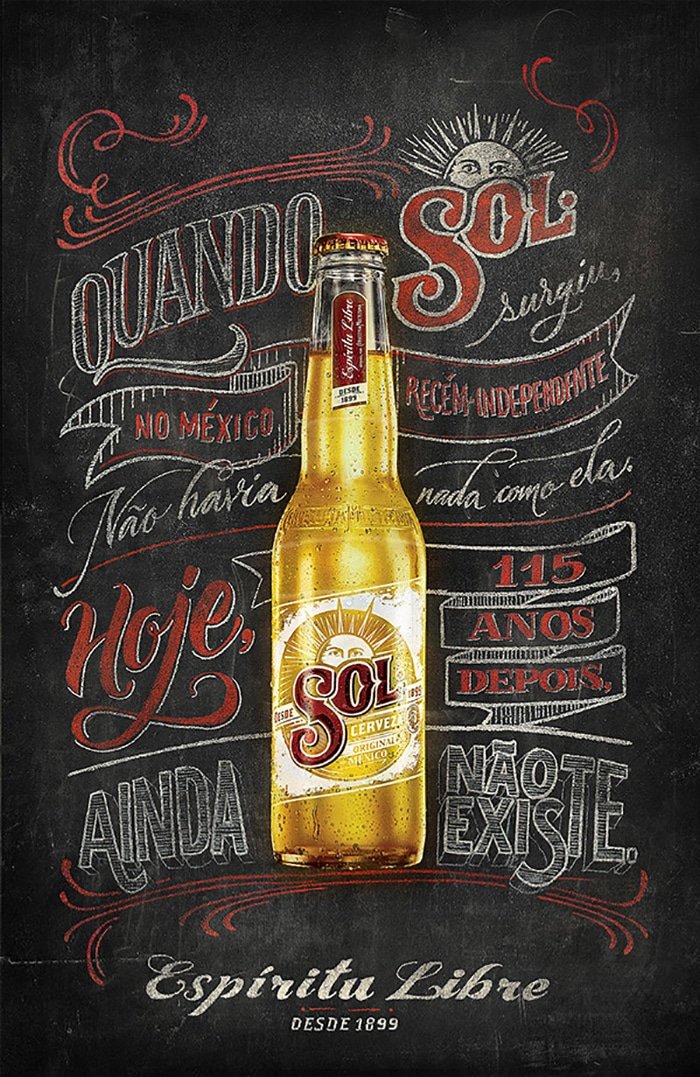handmade Sol Beer Poster - Brilliant Poster Designs