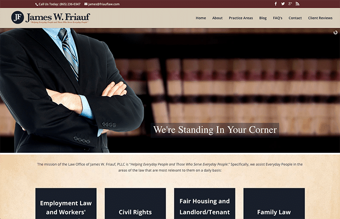 Lawyer Website Design in Knoxville