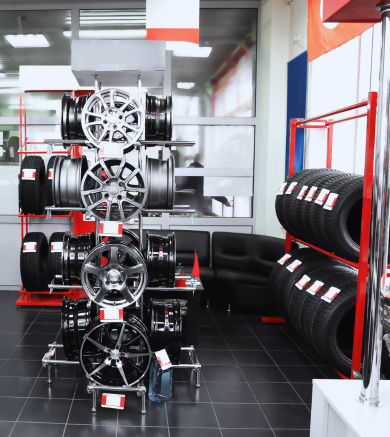 Premium car rims and tires for sale at HeVtech Mechanic & Tire Services.