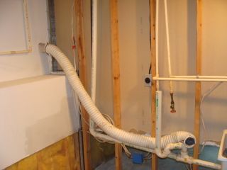 Plastic dryer duct